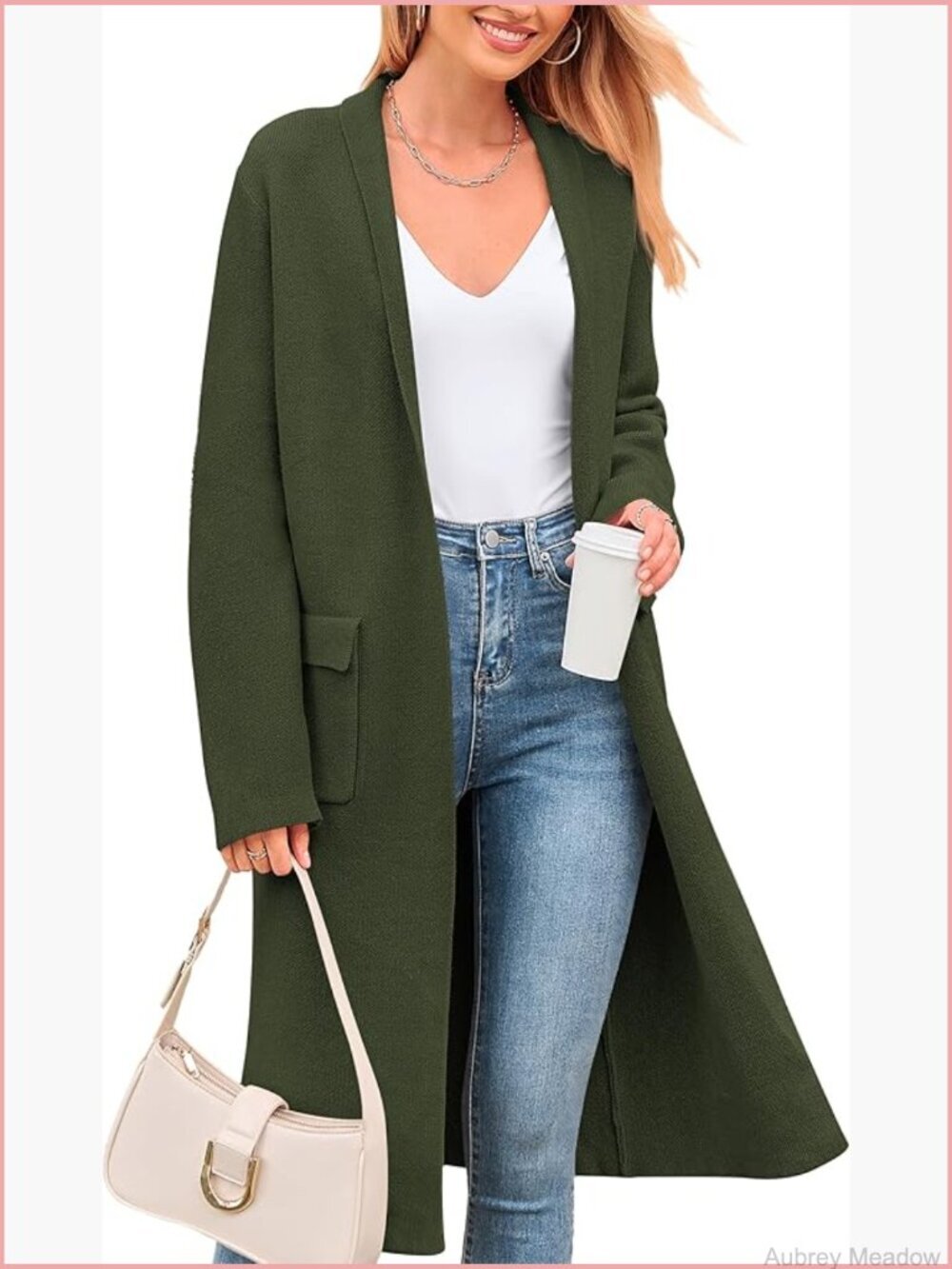 Open Front Long Cardigan Sweater Oversized Knit Coatigan Jacket Fall Winter